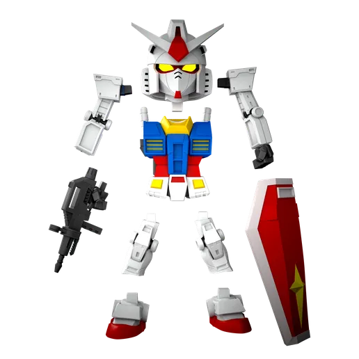 迷你RX-78高达-3D合纵社-3D打印模型STL格式3mf格式免费下载！