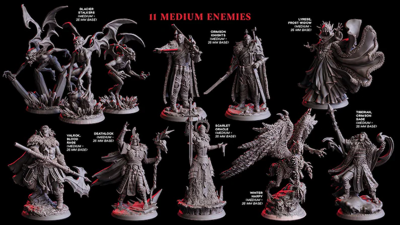 猩红冰霜 诸神之血 诸神之肉-3D合纵社-3D打印模型STL格式3mf格式免费下载！