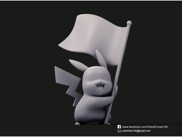 图片[2]-【宠物小精灵】皮卡丘-3D合纵社-3D打印模型STL格式3mf格式免费下载！