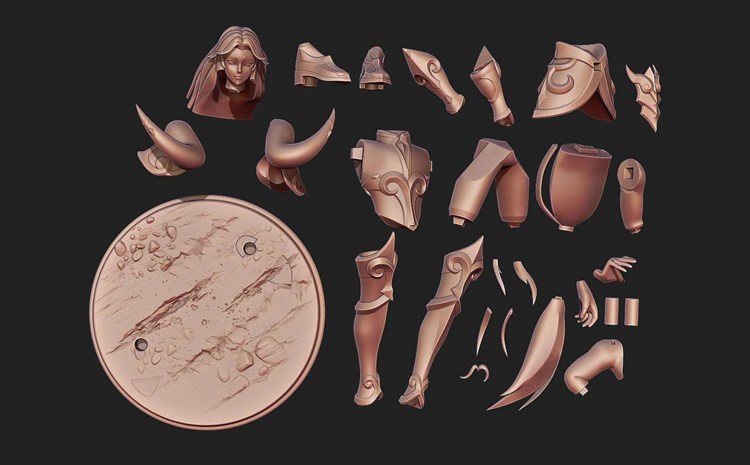 图片[3]-【圣斗士】白羊座-穆-3D合纵社-3D打印模型STL格式3mf格式免费下载！