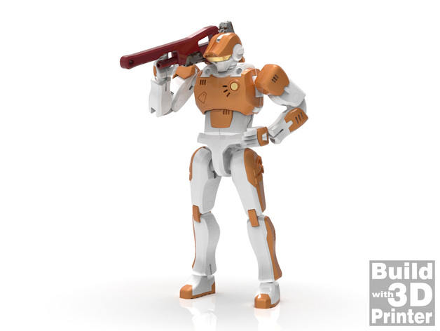 图片[2]-Android MP-1机器人-3D合纵社-3D打印模型STL格式3mf格式免费下载！