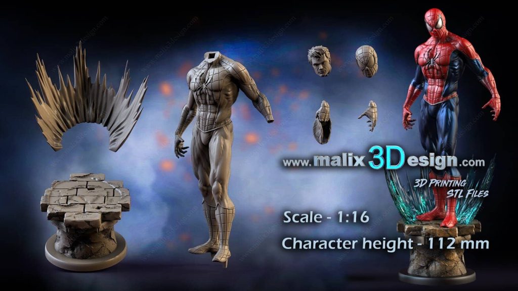 图片[3]-【邪恶六人组】蜘蛛侠-3D合纵社-3D打印模型STL格式3mf格式免费下载！