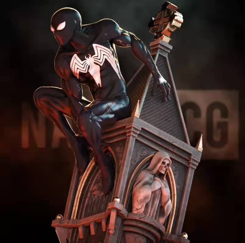 图片[3]-【蜘蛛侠】黑蜘蛛侠-3D合纵社-3D打印模型STL格式3mf格式免费下载！