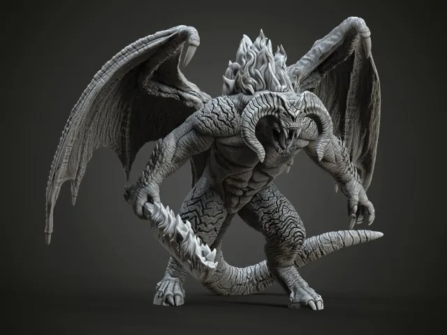 【指环王】焰魔-3D合纵社-3D打印模型STL格式3mf格式免费下载！