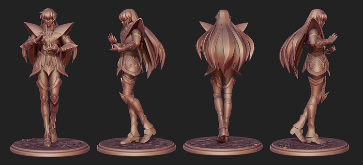 图片[2]-【圣斗士】处女座-沙加-3D合纵社-3D打印模型STL格式3mf格式免费下载！