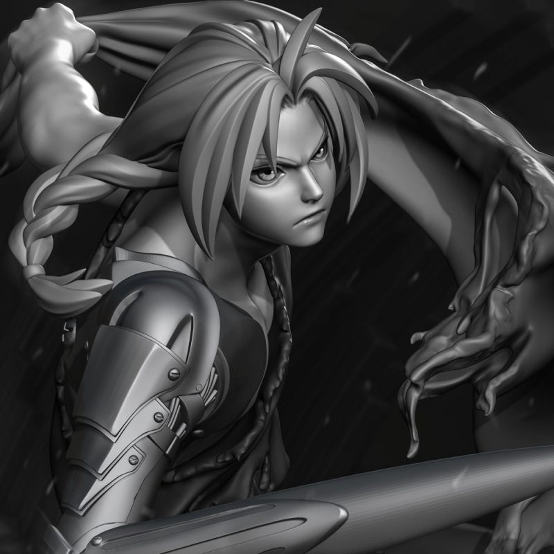 【钢之炼金术师】爱德华-艾尔利克-3D合纵社-3D打印模型STL格式3mf格式免费下载！