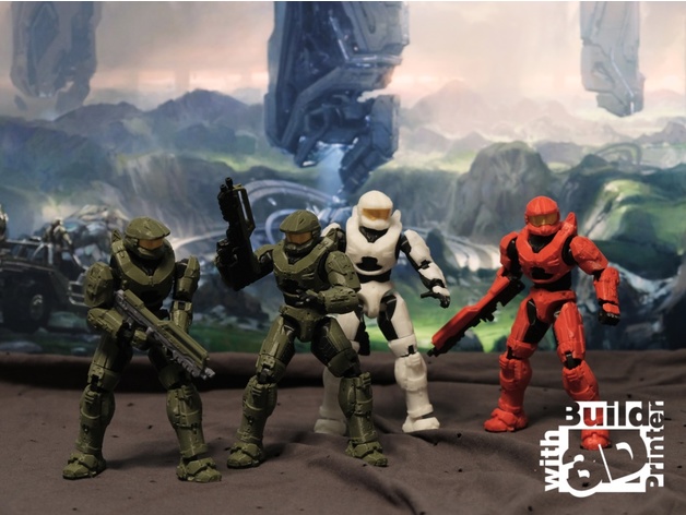 【光环】士官长-3D合纵社-3D打印模型STL格式3mf格式免费下载！