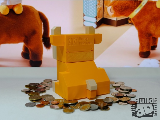 图片[2]-小牛存钱罐-3D合纵社-3D打印模型STL格式3mf格式免费下载！