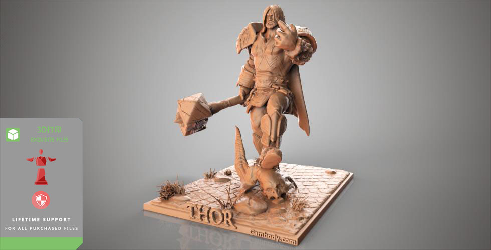 图片[2]-【神之浩劫】雷神-3D合纵社-3D打印模型STL格式3mf格式免费下载！