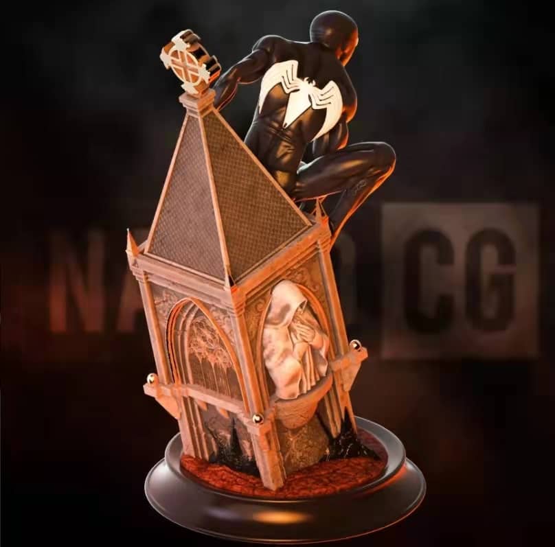 图片[2]-【蜘蛛侠】黑蜘蛛侠-3D合纵社-3D打印模型STL格式3mf格式免费下载！