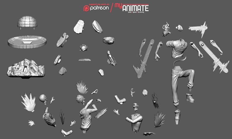 图片[4]-【电锯人】电次-3D合纵社-3D打印模型STL格式3mf格式免费下载！