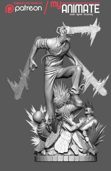 图片[2]-【电锯人】电次-3D合纵社-3D打印模型STL格式3mf格式免费下载！