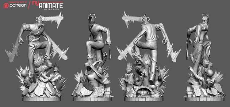 图片[3]-【电锯人】电次-3D合纵社-3D打印模型STL格式3mf格式免费下载！