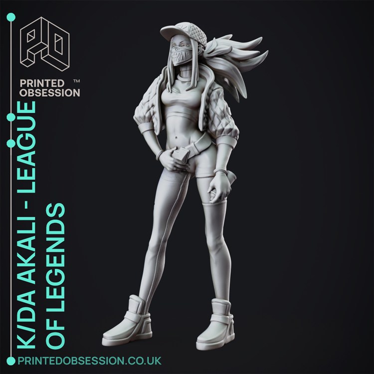 图片[2]-【英雄联盟】阿卡丽-3D合纵社-3D打印模型STL格式3mf格式免费下载！