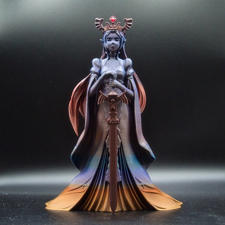 【塞尔达传说】塞尔达女王-3D合纵社-3D打印模型STL格式3mf格式免费下载！