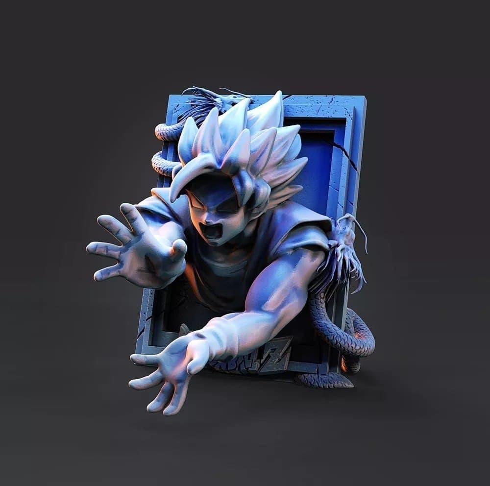 【龙珠】悟空-3D合纵社-3D打印模型STL格式3mf格式免费下载！