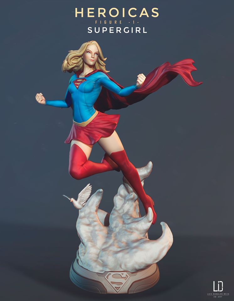 【DC英雄】女超人-3D合纵社-3D打印模型STL格式3mf格式免费下载！