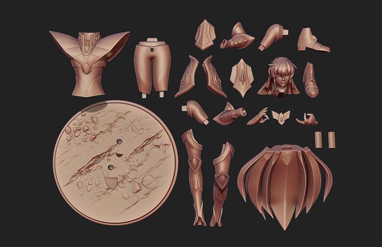 图片[3]-【圣斗士】处女座-沙加-3D合纵社-3D打印模型STL格式3mf格式免费下载！