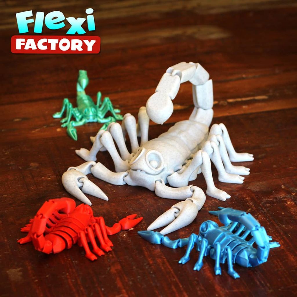 【可动模型】蝎子-3D合纵社-3D打印模型STL格式3mf格式免费下载！