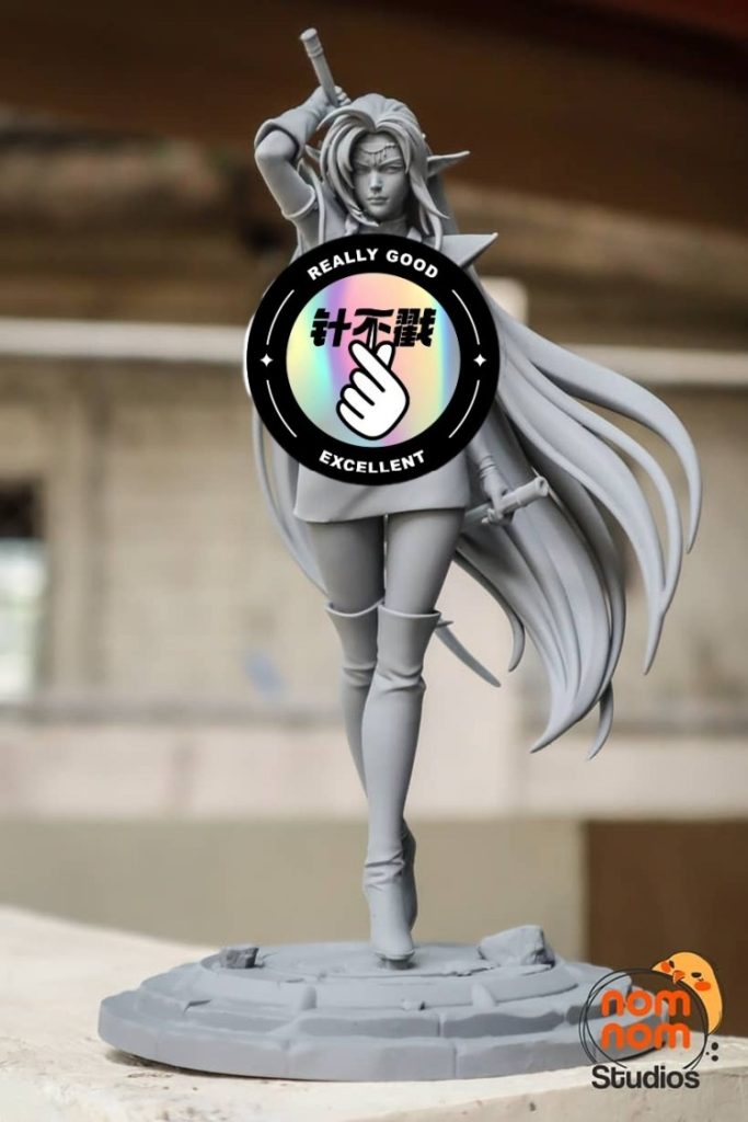 【罗德岛战记】精灵女-3D合纵社-3D打印模型STL格式3mf格式免费下载！