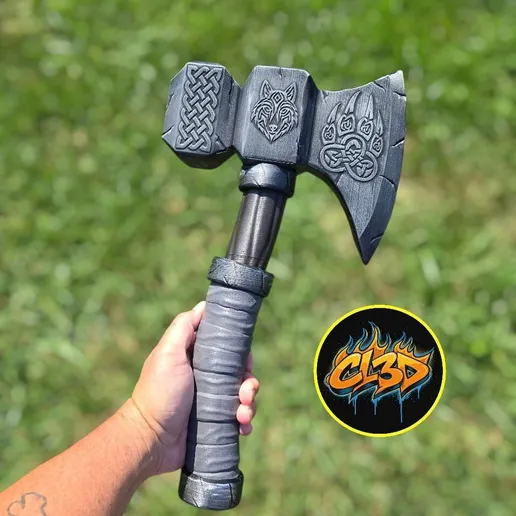 图片[3]-斧头冰箱贴-3D合纵社-3D打印模型STL格式3mf格式免费下载！