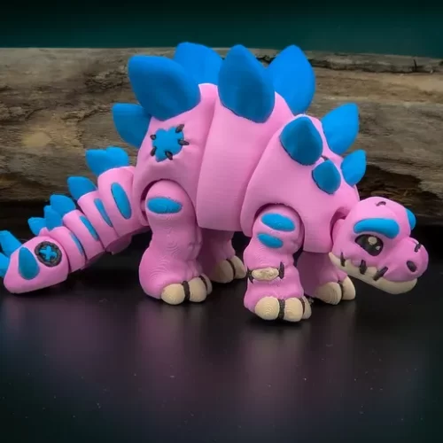 Raki-Box NO:023 毛绒剑龙-3D合纵社-3D打印模型STL格式3mf格式免费下载！