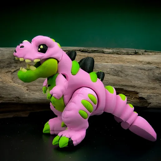 Raki-Box NO:024 毛绒霸王龙-3D合纵社-3D打印模型STL格式3mf格式免费下载！