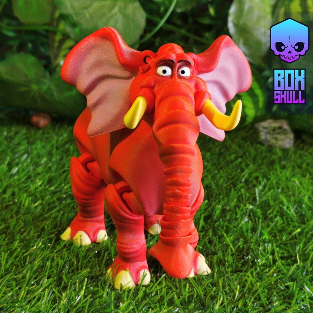 可动大象-3D合纵社-3D打印模型STL格式3mf格式免费下载！