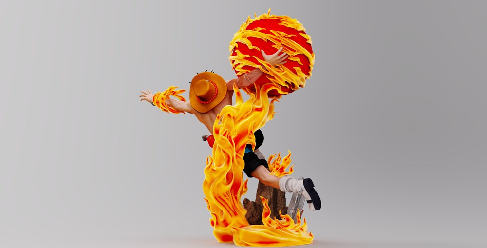 图片[3]-【海贼王】艾斯-3D合纵社-3D打印模型STL格式3mf格式免费下载！