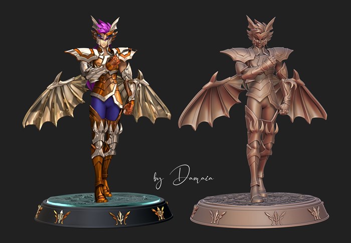 【圣斗士】艾奥·锡拉-3D合纵社-3D打印模型STL格式3mf格式免费下载！