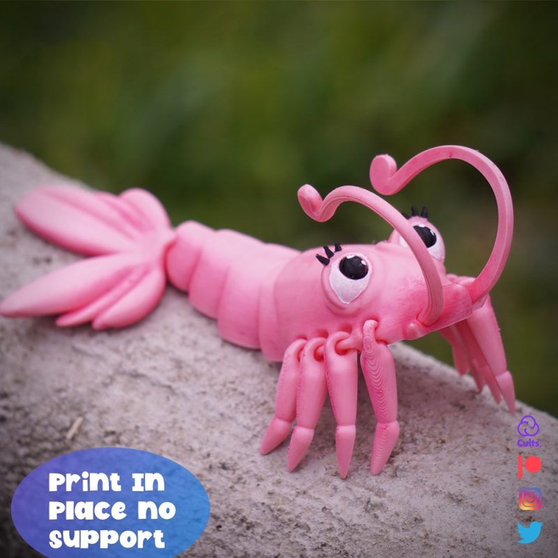 龙虾-3D合纵社-3D打印模型STL格式3mf格式免费下载！