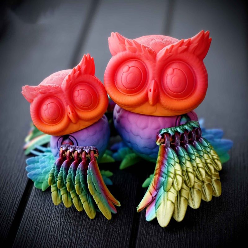 猫头鹰-3D合纵社-3D打印模型STL格式3mf格式免费下载！