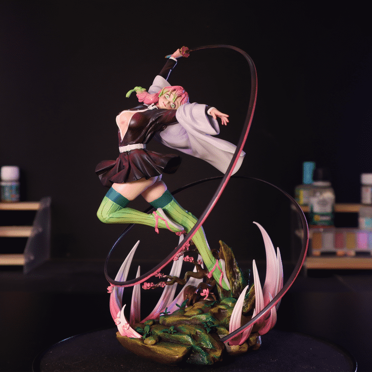 【鬼灭之刃】恋柱 甘露寺蜜璃 制服版-3D合纵社-3D打印模型STL格式3mf格式免费下载！