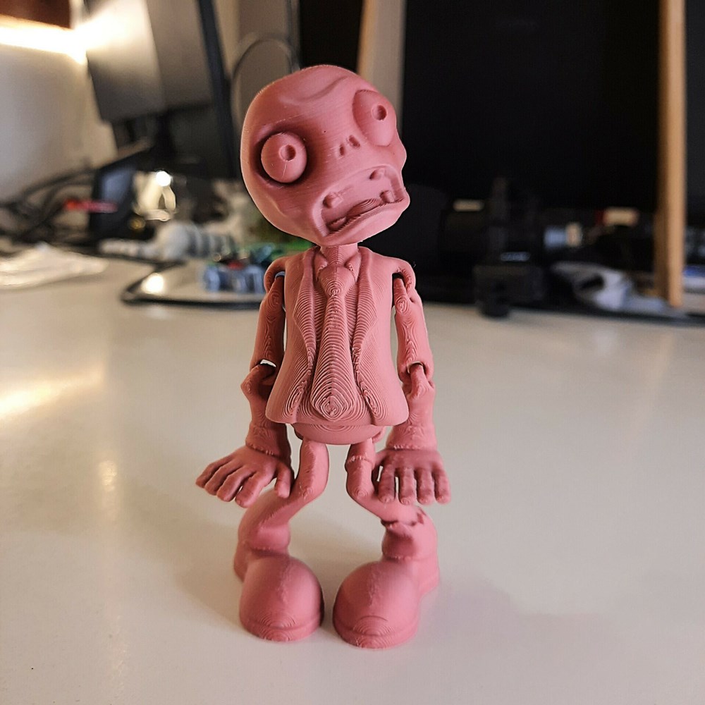 【植物大战僵尸】普通僵尸-3D合纵社-3D打印模型STL格式3mf格式免费下载！