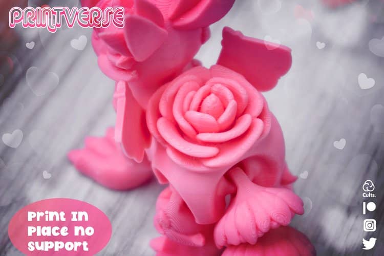 图片[3]-情人节 可爱龙-3D合纵社-3D打印模型STL格式3mf格式免费下载！