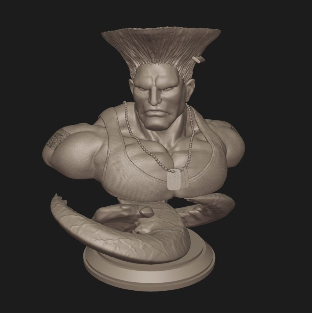 图片[4]-【街头霸王】古烈半身像-3D合纵社-3D打印模型STL格式3mf格式免费下载！