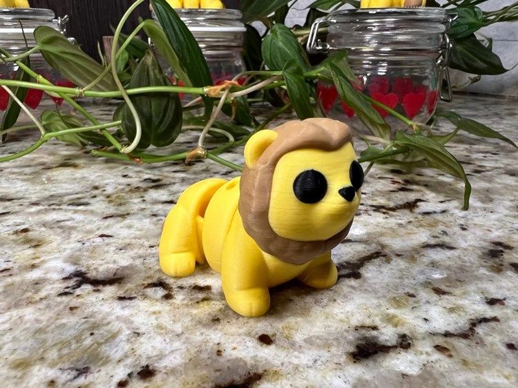 狮子-3D合纵社-3D打印模型STL格式3mf格式免费下载！