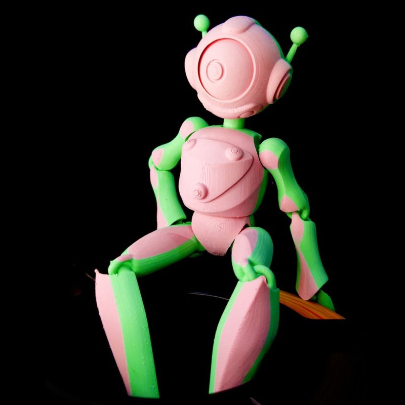 可动机器人-3D合纵社-3D打印模型STL格式3mf格式免费下载！