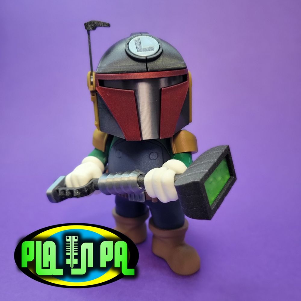 Q版曼达洛人-3D合纵社-3D打印模型STL格式3mf格式免费下载！