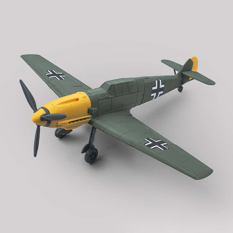 梅塞施密特 Bf 109E-4-3D合纵社-3D打印模型STL格式3mf格式免费下载！