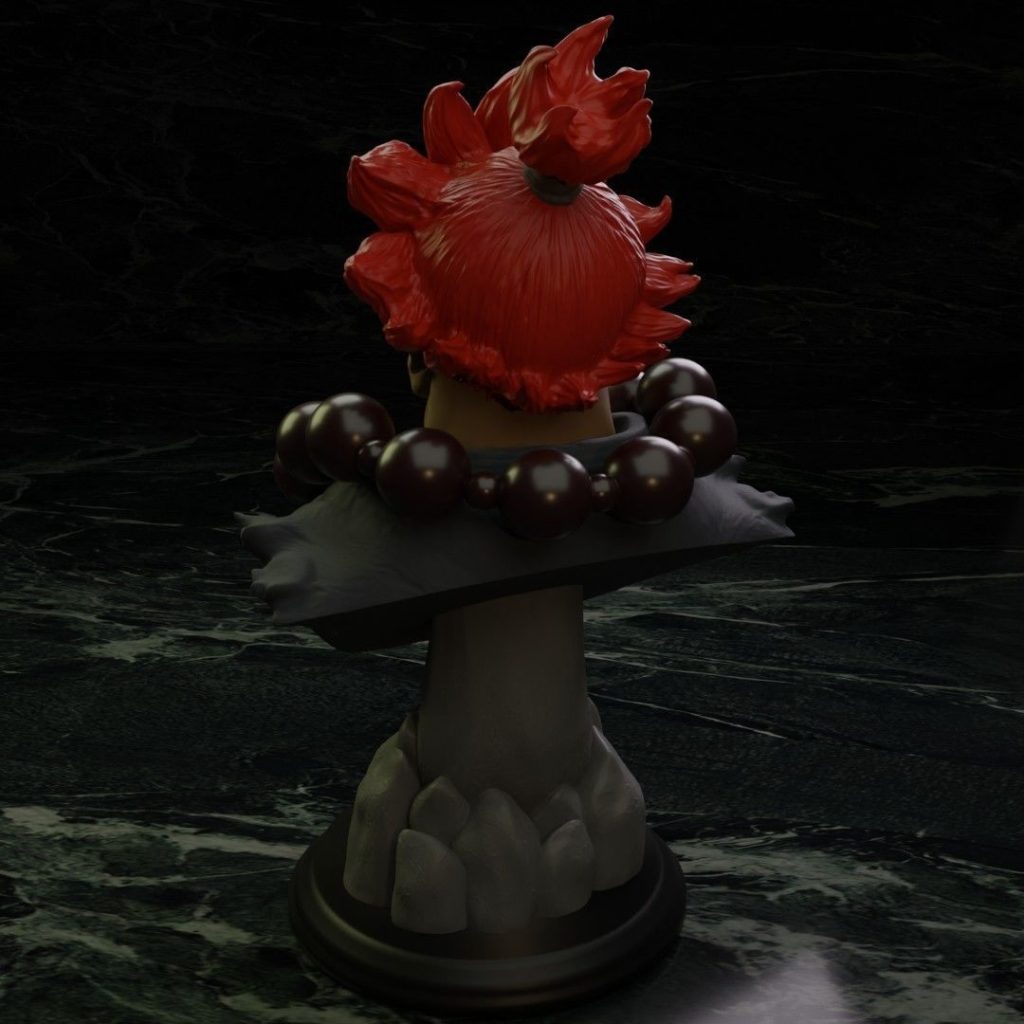 图片[3]-【街头霸王】豪鬼半身像-3D合纵社-3D打印模型STL格式3mf格式免费下载！