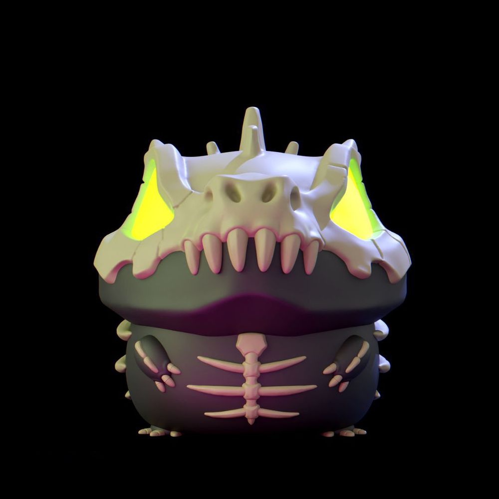 【格鲁皮怪物】skullii-3D合纵社-3D打印模型STL格式3mf格式免费下载！