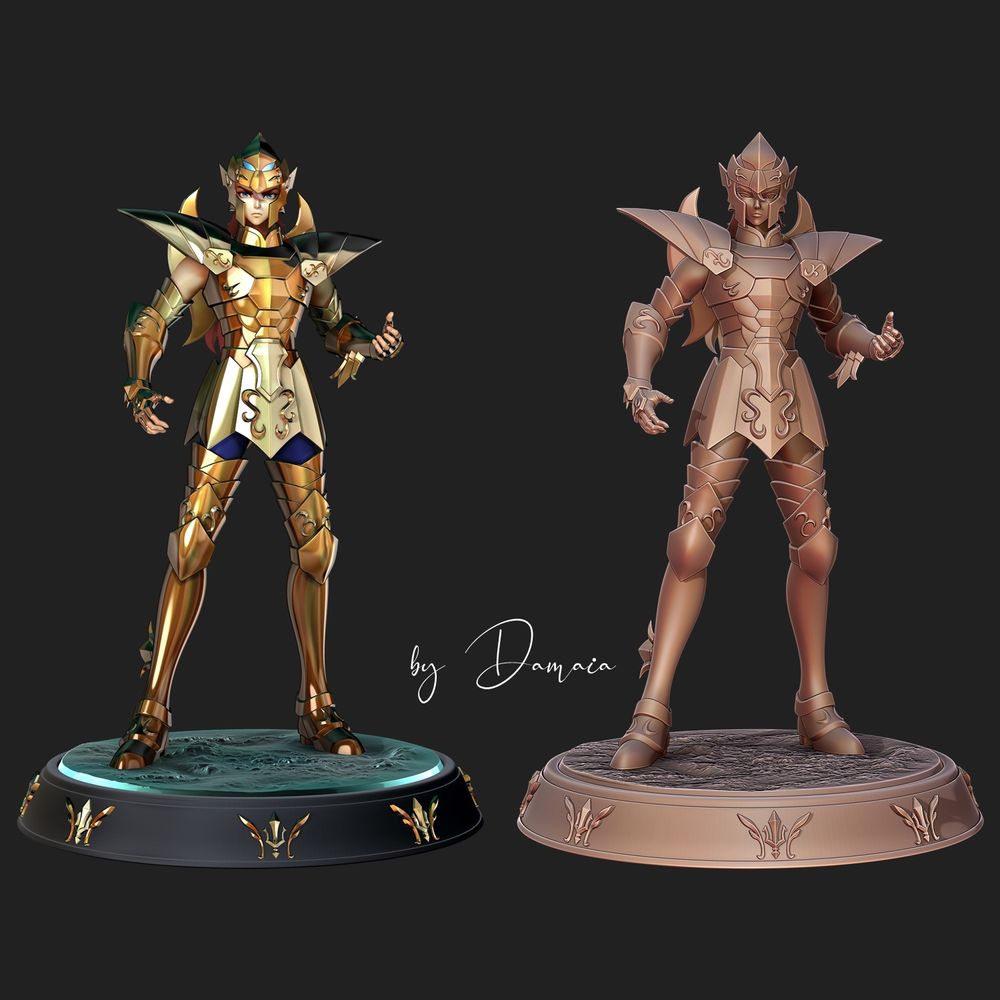 【圣斗士】海马拜安-3D合纵社-3D打印模型STL格式3mf格式免费下载！