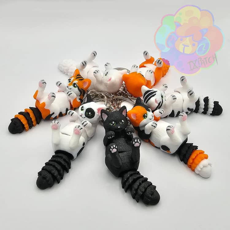 图片[4]-【钥匙扣】狗狗与猫猫-3D合纵社-3D打印模型STL格式3mf格式免费下载！