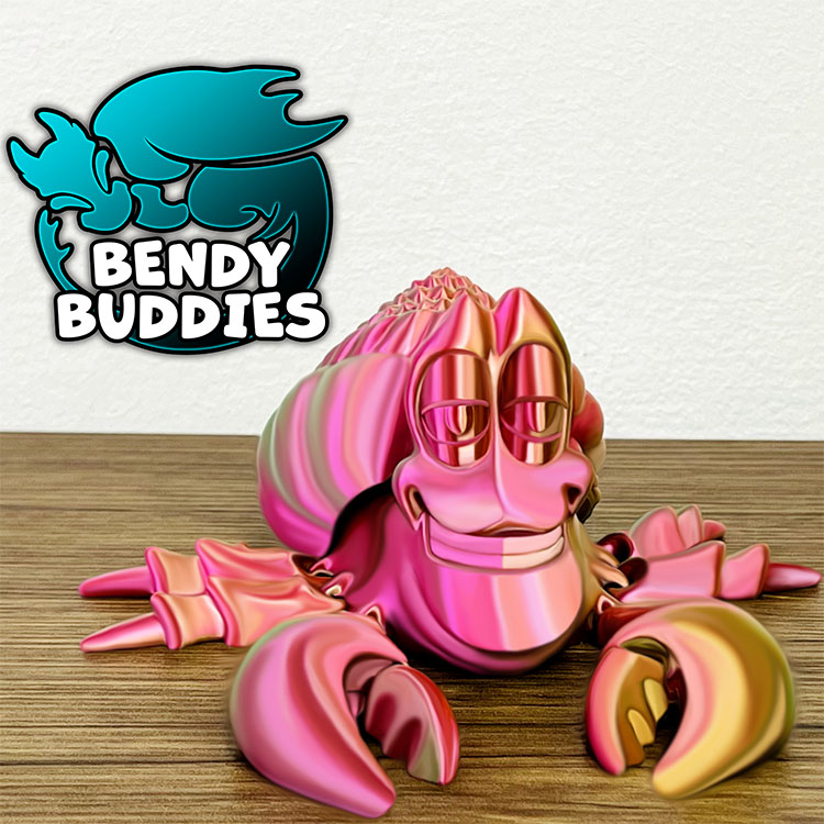 寄居蟹-3D合纵社-3D打印模型STL格式3mf格式免费下载！