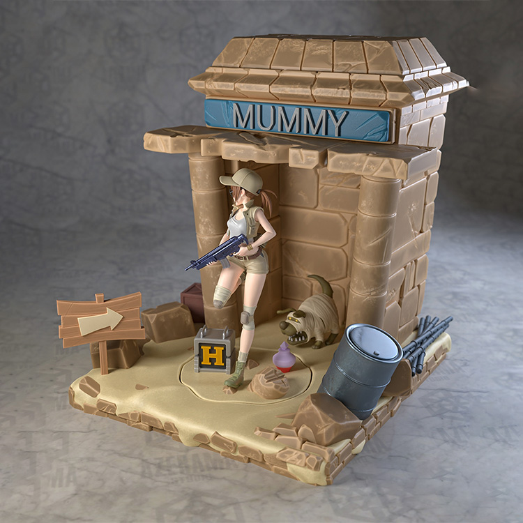 图片[2]-【合金弹头】眼镜娘-3D合纵社-3D打印模型STL格式3mf格式免费下载！