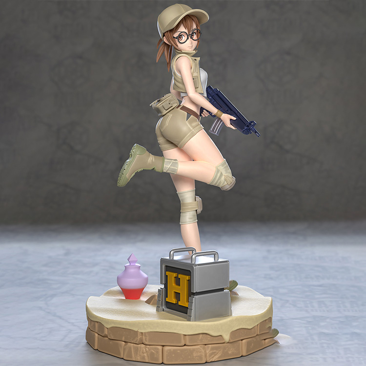 图片[3]-【合金弹头】眼镜娘-3D合纵社-3D打印模型STL格式3mf格式免费下载！