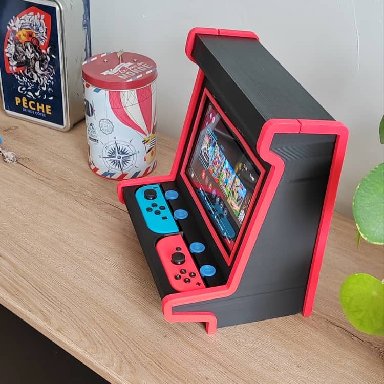 Switch街机支架-3D合纵社-3D打印模型STL格式3mf格式免费下载！