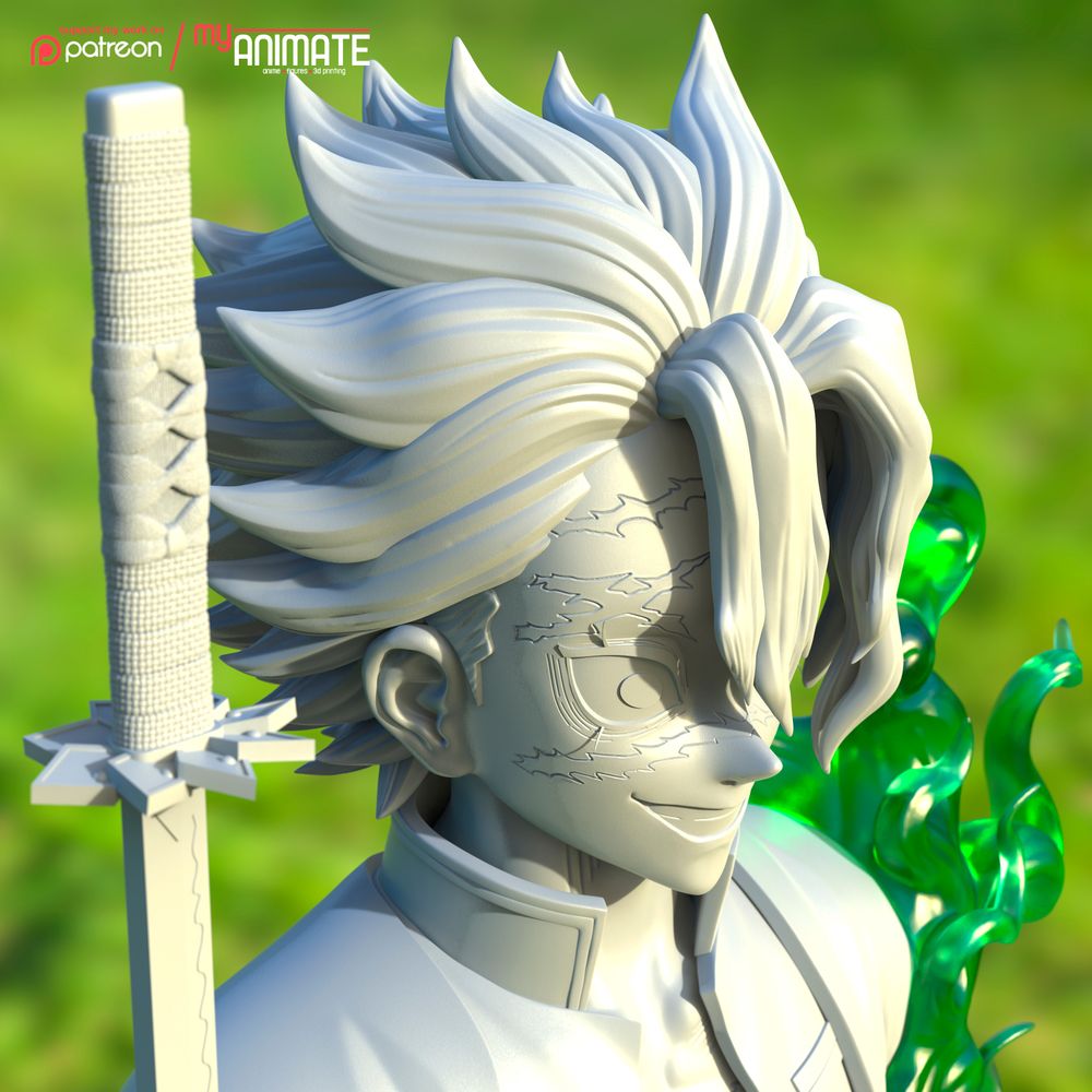 图片[3]-【鬼灭之刃】不死川实弥-3D合纵社-3D打印模型STL格式3mf格式免费下载！