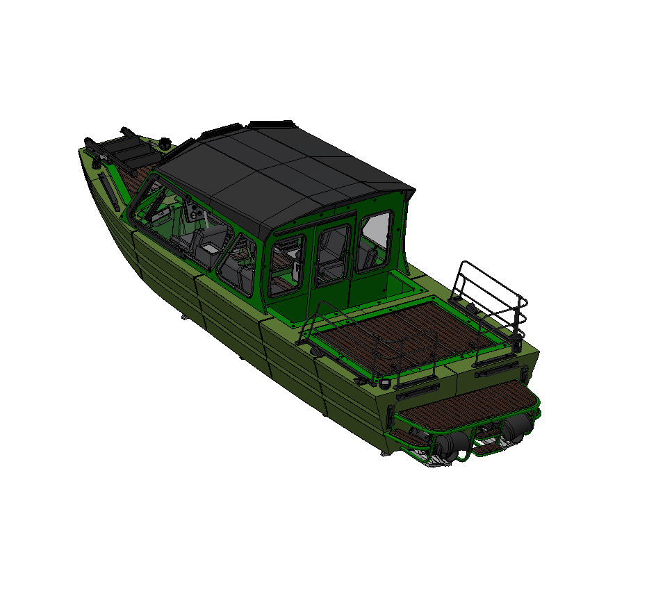 图片[2]-遥控 双引擎喷射快艇-3D合纵社-3D打印模型STL格式3mf格式免费下载！